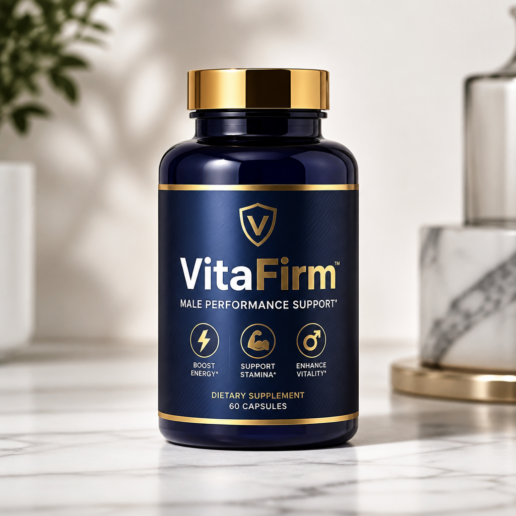 VitaFirm Male Performance Support supplement bottle